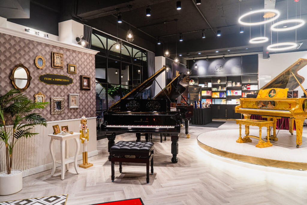 showroom impressivo, plexibel piano