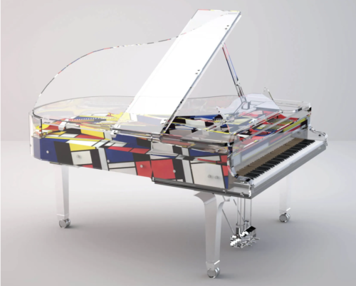 Panoramic piano lucid transparent trong suốt 2